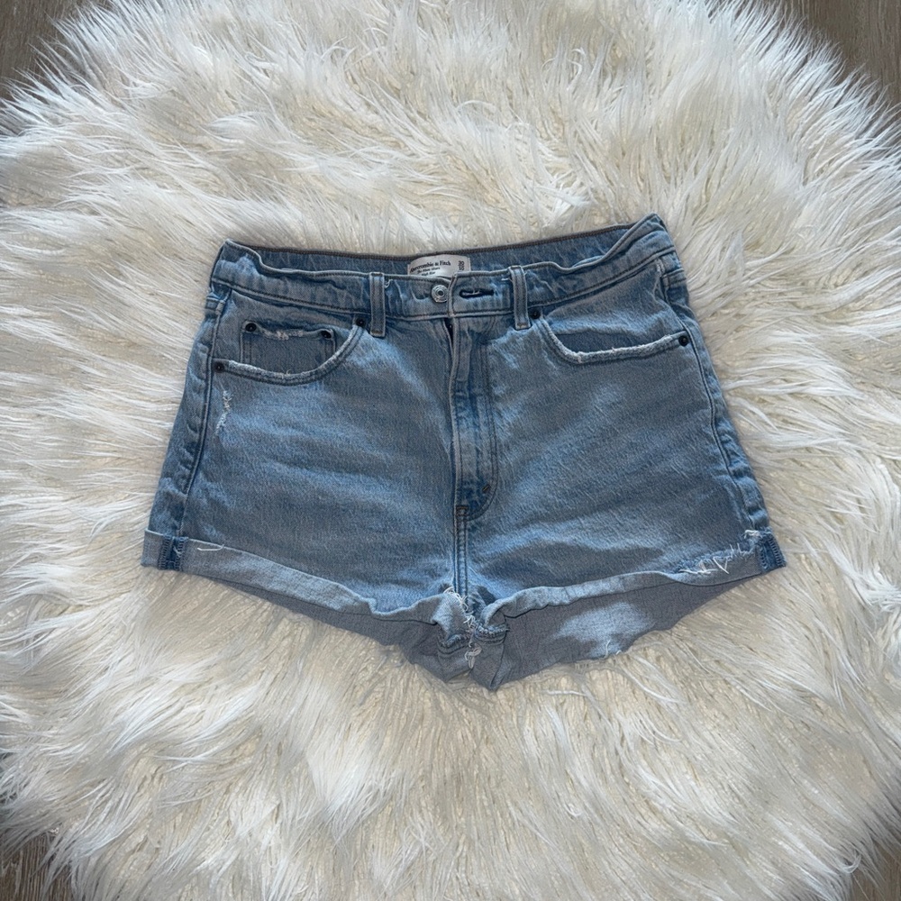 Abercrombie & Fitch Mom Blue Denim Women's Shorts